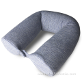 Cylindrical bendable memory foam deformed U-shaped pillow